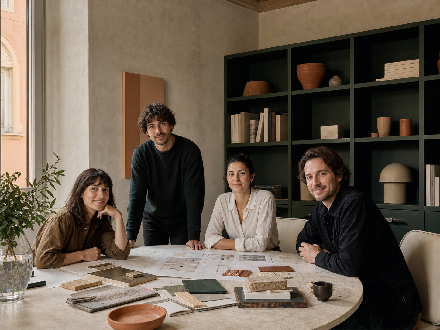 Il team di Stanza Civile nello studio